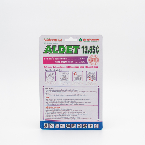 Aldet 12.5SC 5ml - Thuốc Diệt Côn Trùng Hải Phong - Công Ty TNHH Sản Xuất Và Thương Mại Dịch Vụ Hải Phong